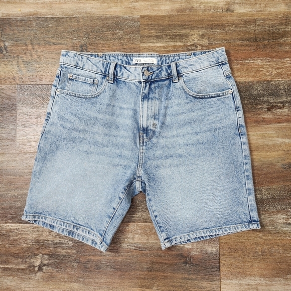 ZARA DENIM MEN'S SHORTS SIZE 36 - Picture 4 of 8
